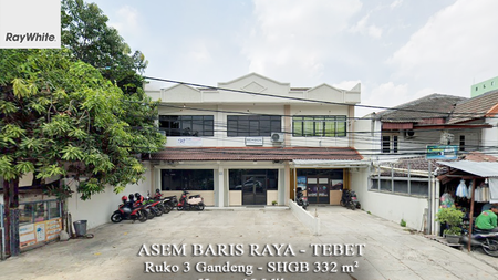 FOR SALE Ruko 3 Gandeng Asem Baris raya Tebet Jakarta Selatan