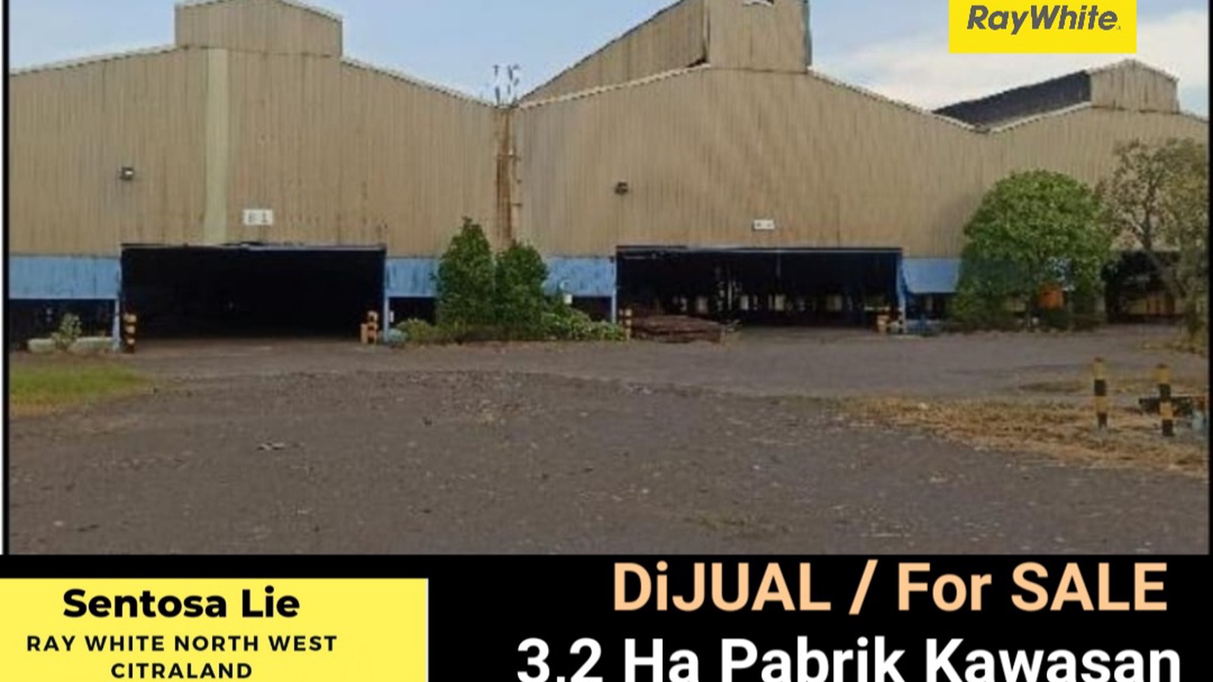 Murah Dijual 3,2 Ha Ex Pabrik Besi Beton - Pabrik K I G Kawasan Industri Gresik JATIM