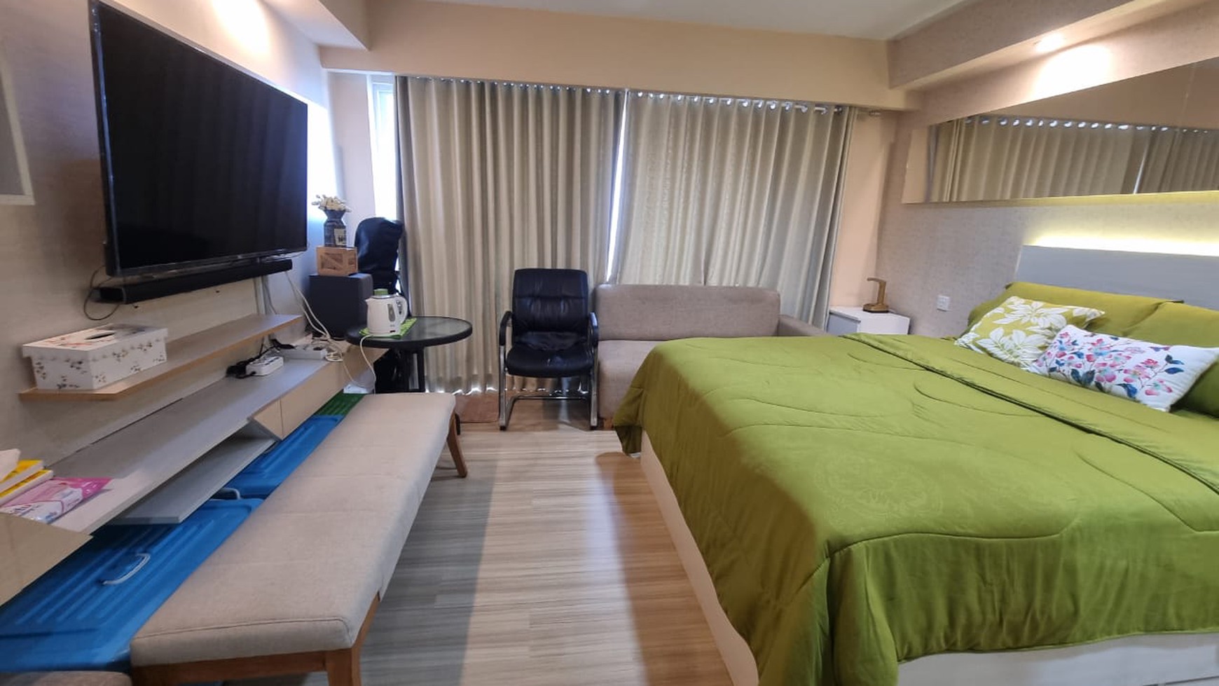 Dijual Apartemen The Hive type Grand Studio Full Furnish dekat dengan LRT Cawang 