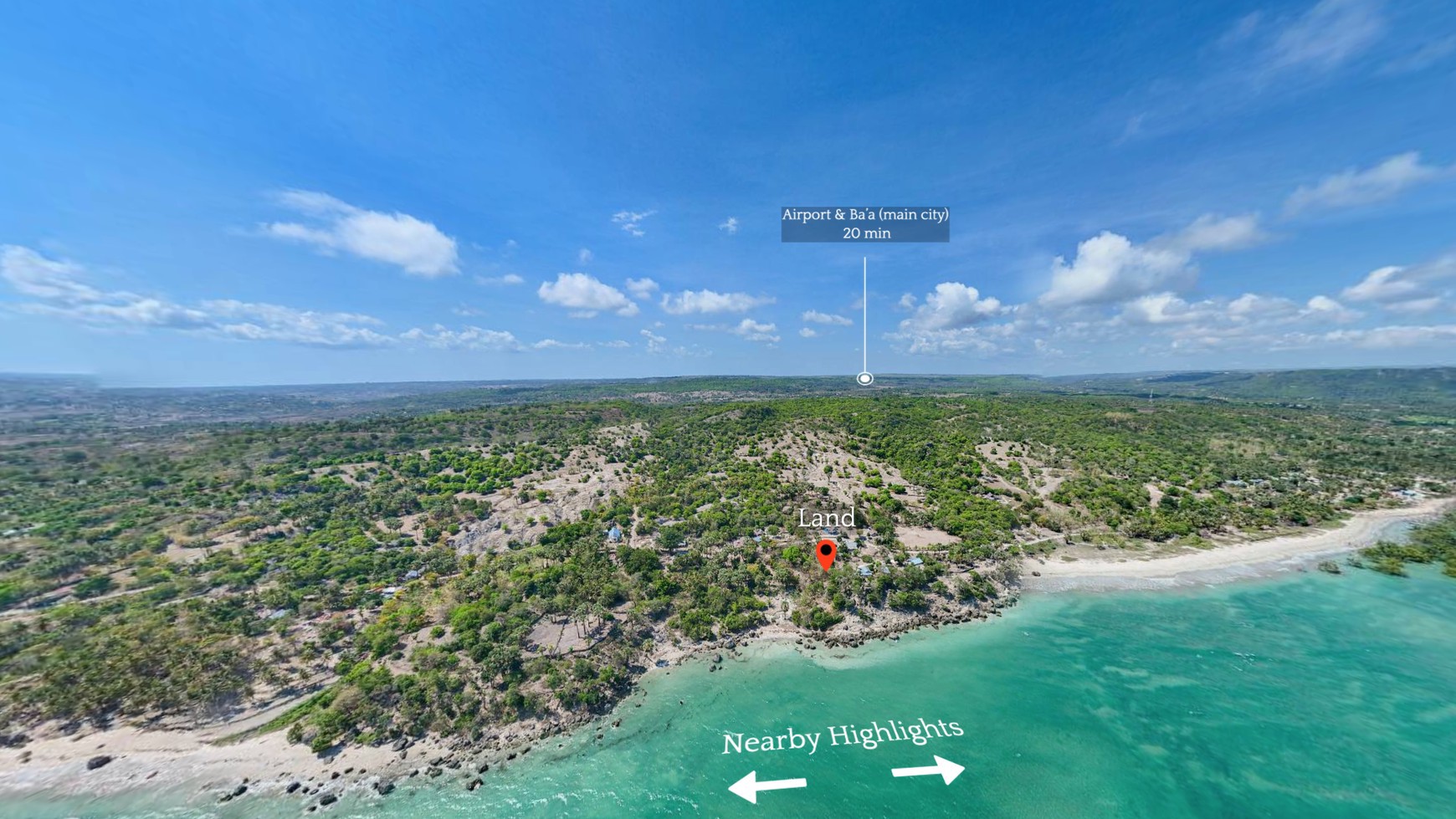Land Freehold Beachfront in Rote Island