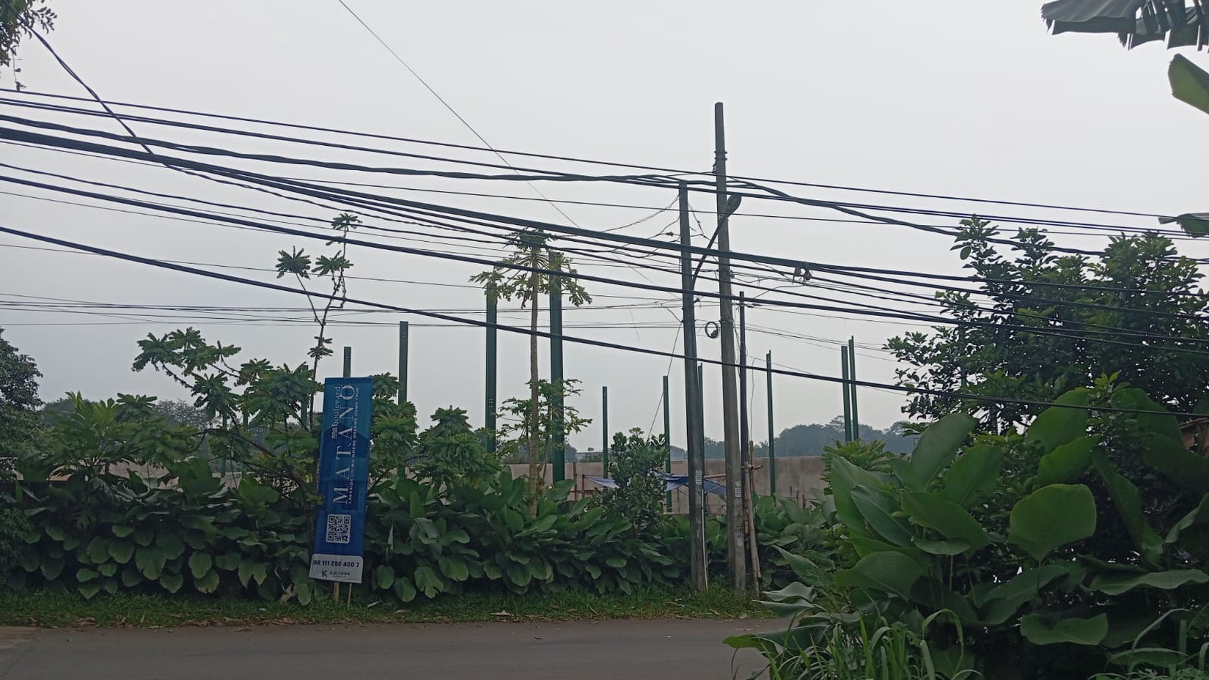 Dijual Tanah Kavling Pinggir Jalan Raya Cisauk sebelahan dengan Citra Garden Serpong