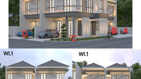 DIJUAL RUMAH PONDOK INDAH SURABAYA BARAT BARU GRESS 1M-AN