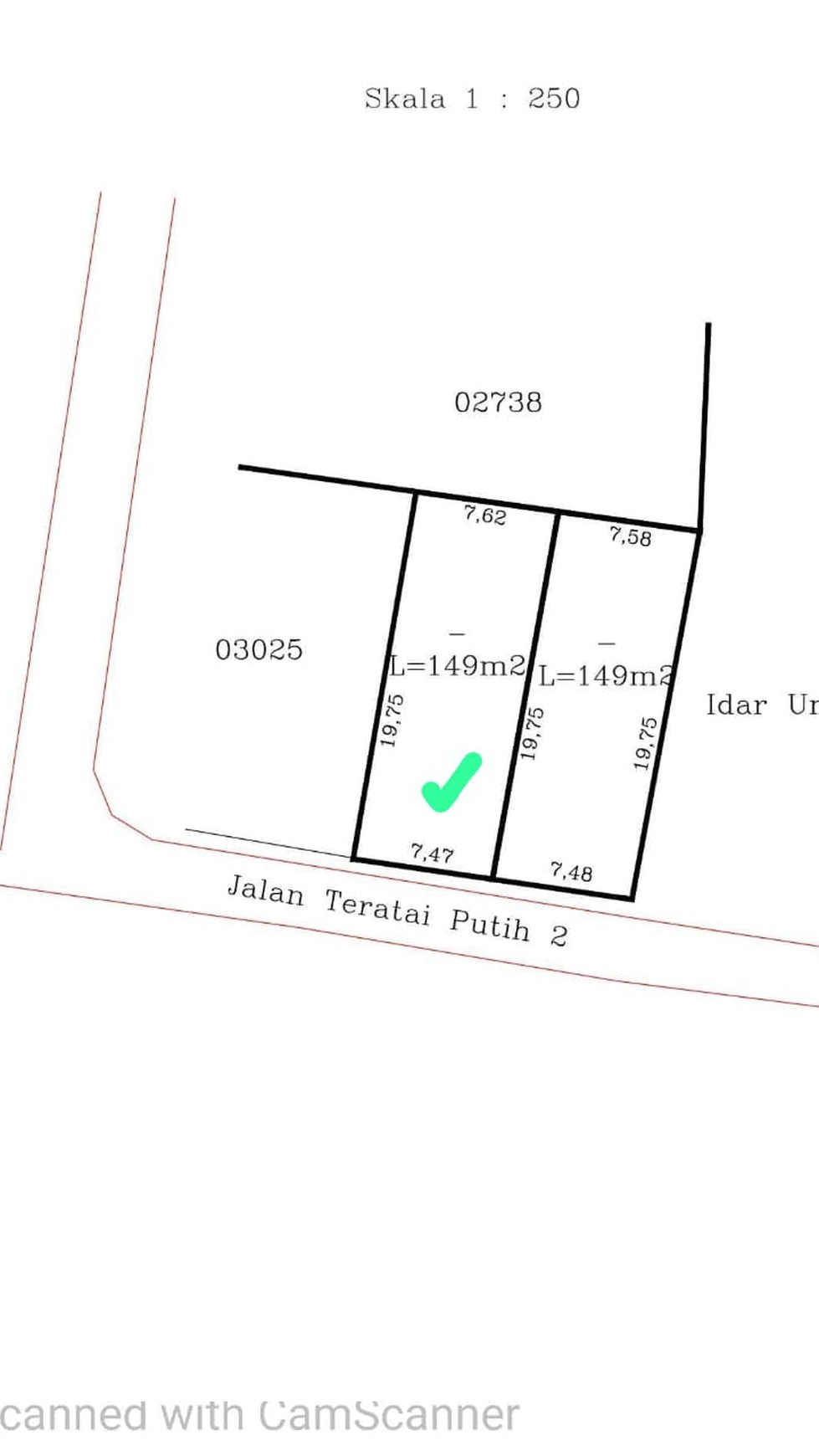 Kavling siap bangun, cocok untuk tempat tingal di Rengas - Bintaro