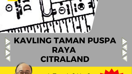 DIJUAL MURAH KAVLING TANAH TAMAN PUSPA RAYA CITRALAND SURABAYA BARAT