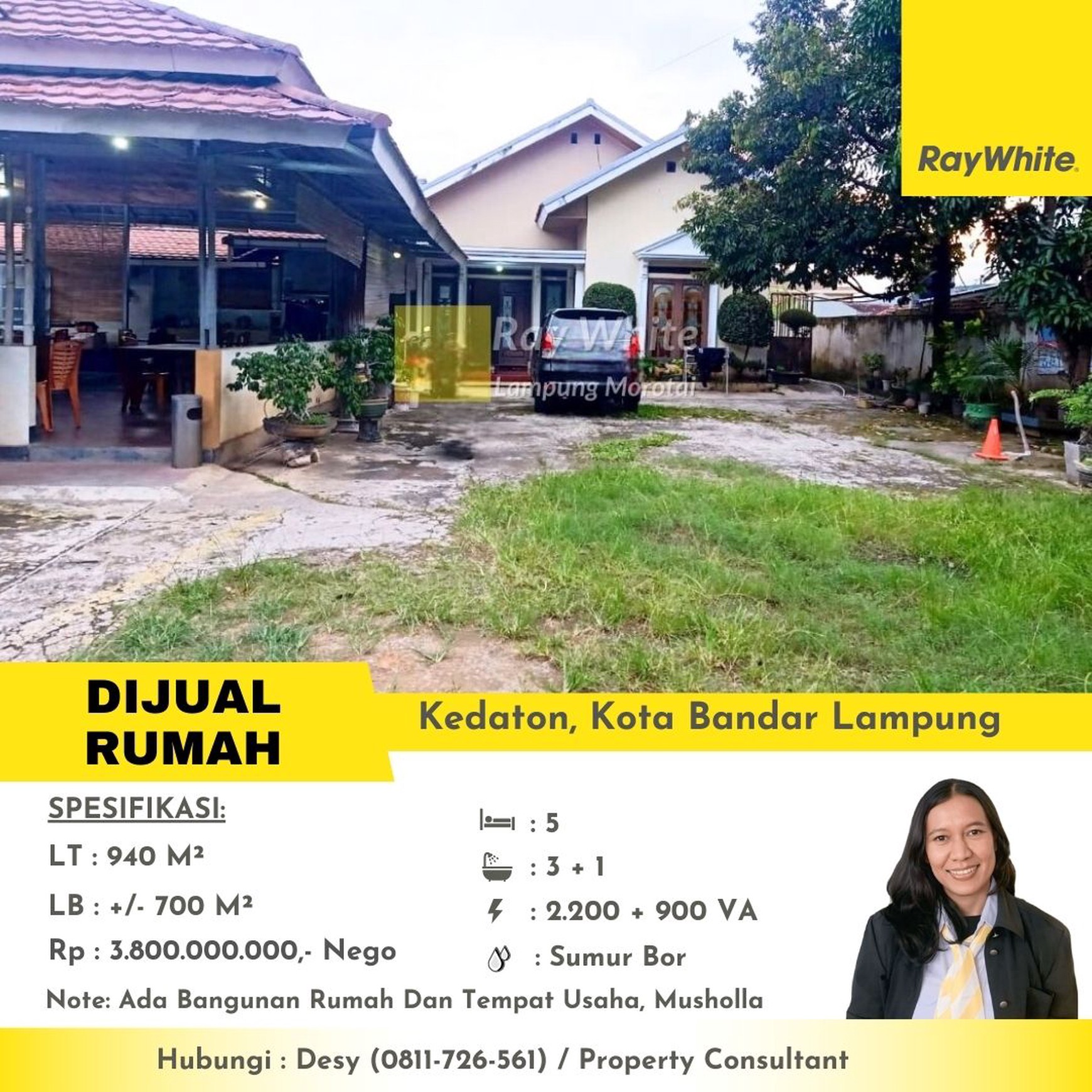 Dijual Rumah Dan Tempat Usaha Daerah Kedaton