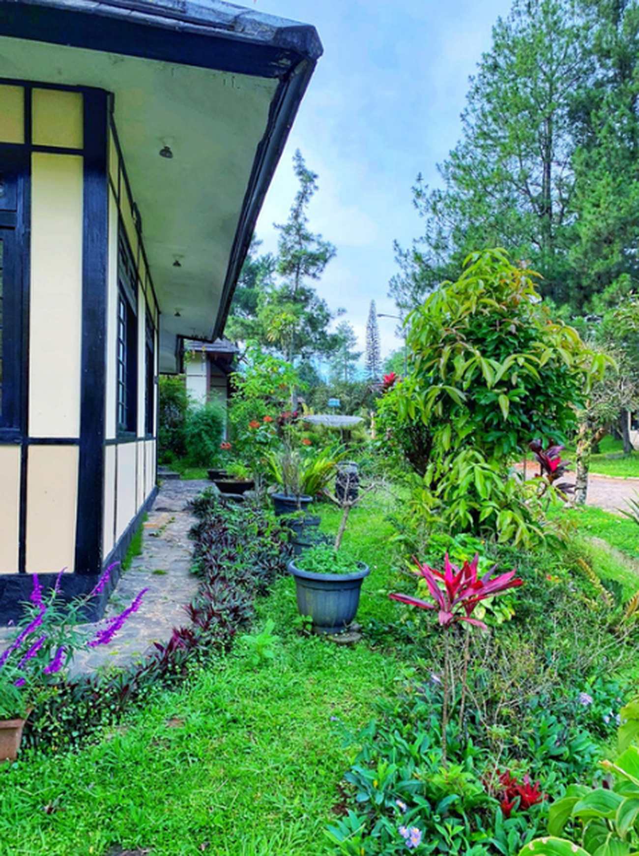 Villa Jepang Asri dengan Halaman Luas Lingkungan Nyaman @Kota Bunga Puncak