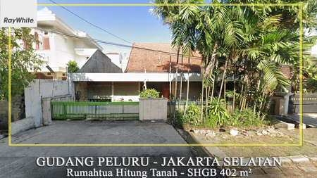 FOR SALE Rumahtua Hitung Tanah di Gudang Peluru Tebet Jakarta Selatan