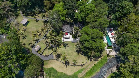 For Sale Freehold and Leasehold beautiful  estate villa overlooks a tropical river and  surrounded by rice fields and lush jungle close to Canggu , Bali