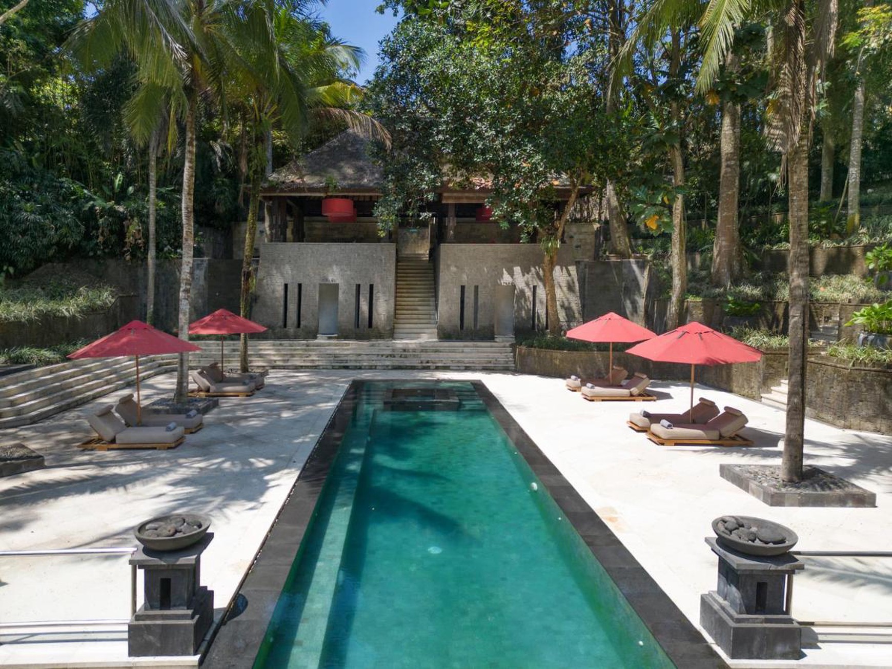 For Sale Freehold and Leasehold beautiful estate villa overlooks a tropical river and surrounded by rice fields and lush jungle close to Canggu , Bali