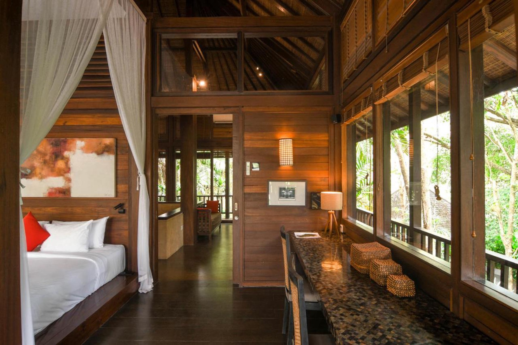 For Sale Freehold and Leasehold beautiful estate villa overlooks a tropical river and surrounded by rice fields and lush jungle close to Canggu , Bali