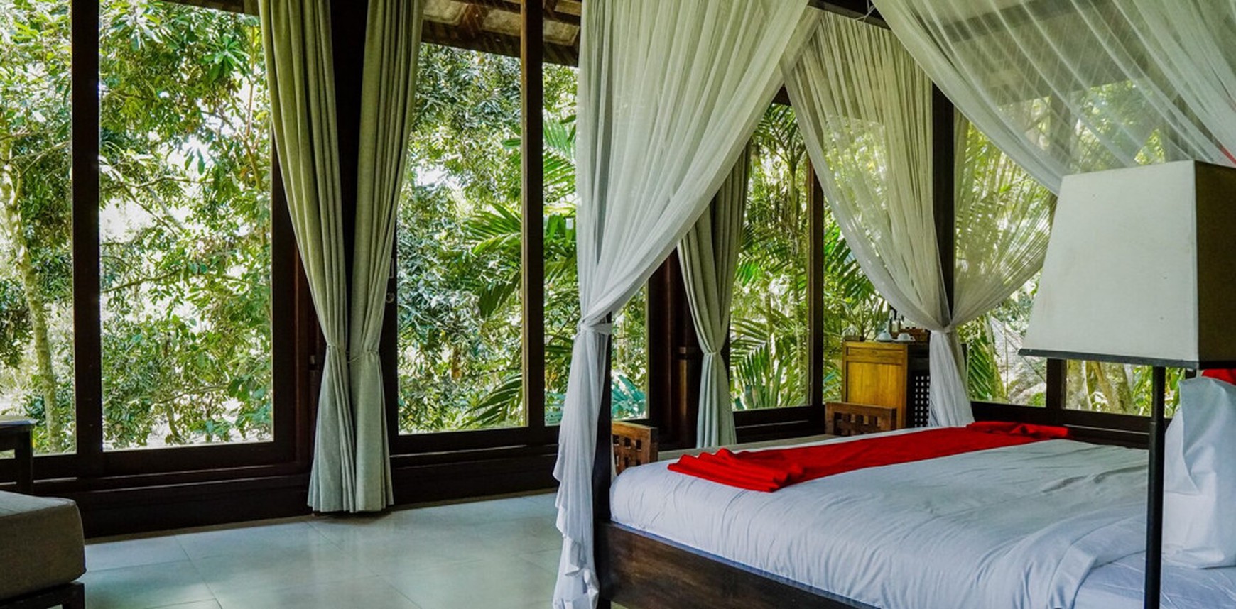 For Sale Freehold and Leasehold beautiful estate villa overlooks a tropical river and surrounded by rice fields and lush jungle close to Canggu , Bali