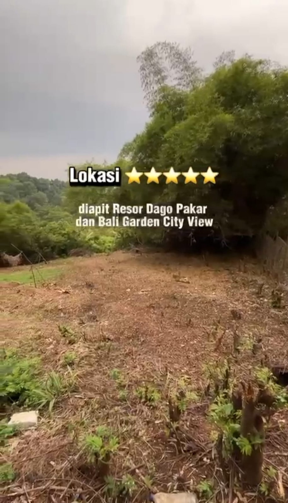 DIJUAL TANAH KOSONG POSISI PUNCAK KOTA BANDUNG