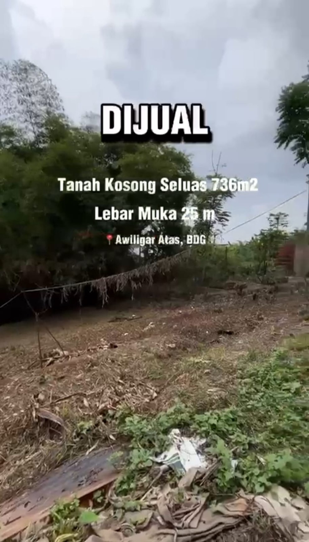 DIJUAL TANAH KOSONG POSISI PUNCAK KOTA BANDUNG