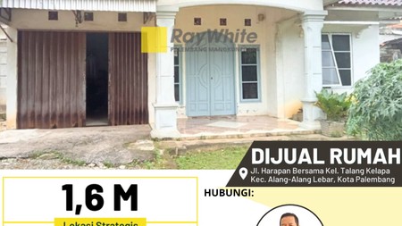 Rumah Dijual luas Tanah 598 m2 di Maskarebet Palembang