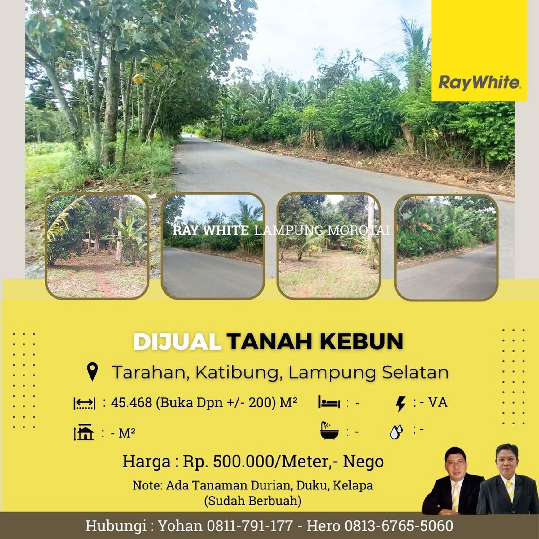 DIJUAL TANAH DI KATIBUNG, TARAHAN