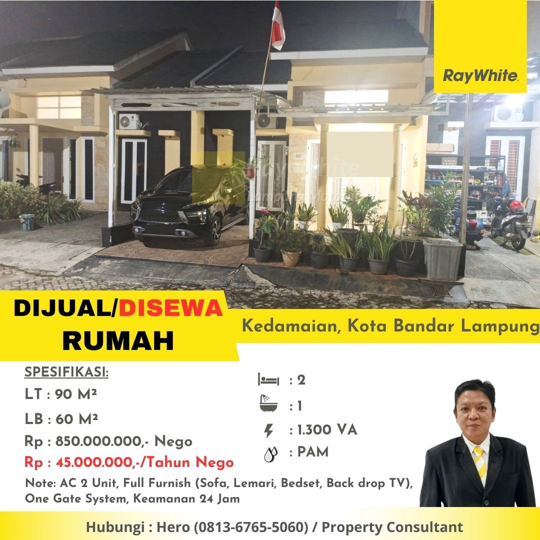 DIJUAL/SEWA RUMAH DI KEDAMAIAN