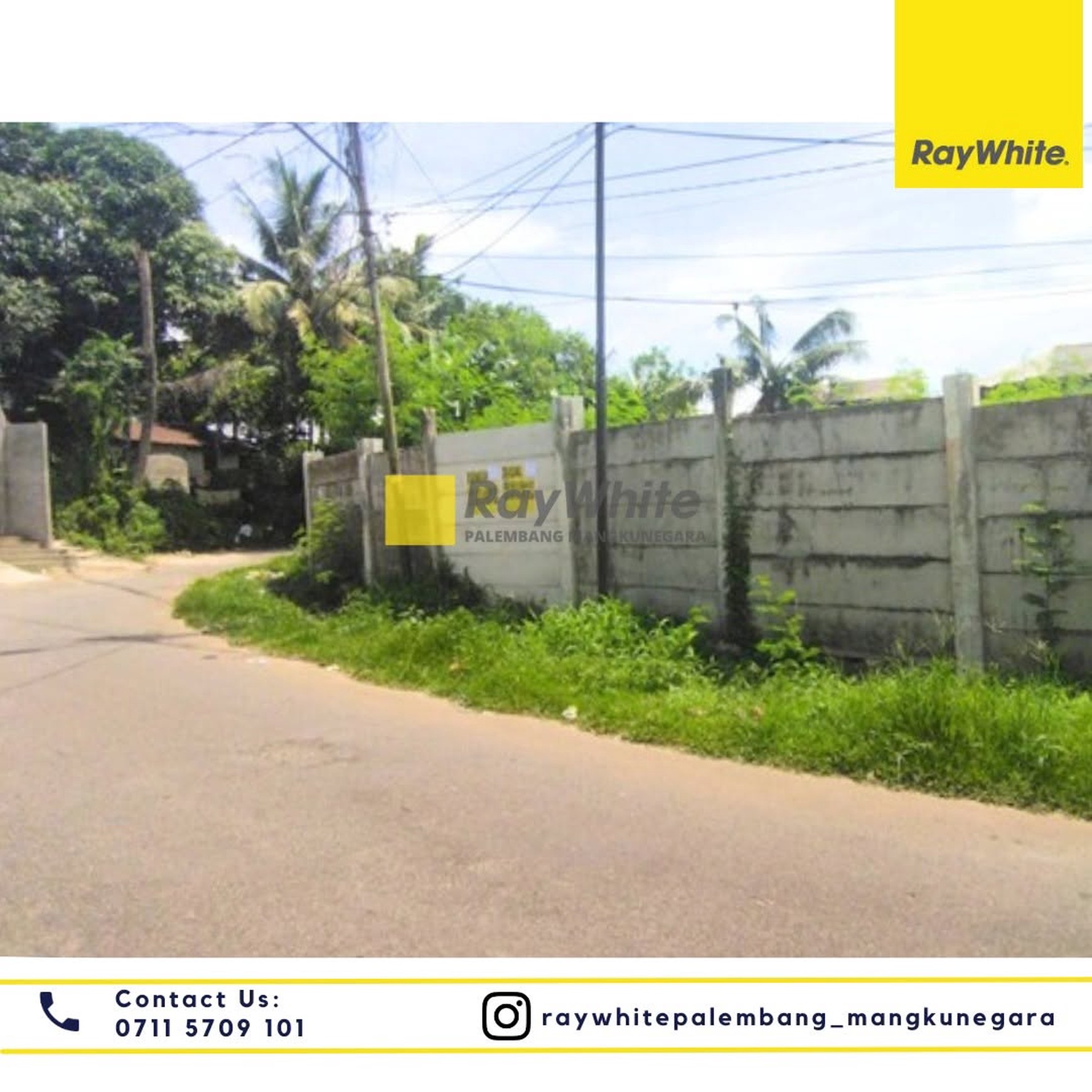 Dijual Cepat Tanah tengah Kota Palembang di Jl Joko Talang Semut