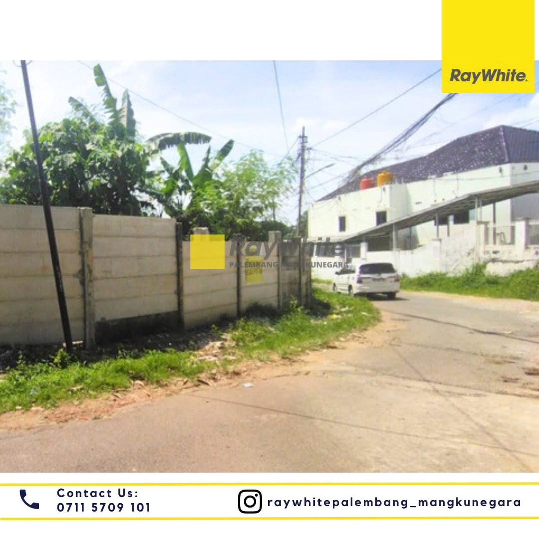 Dijual Cepat Tanah tengah Kota Palembang di Jl Joko Talang Semut