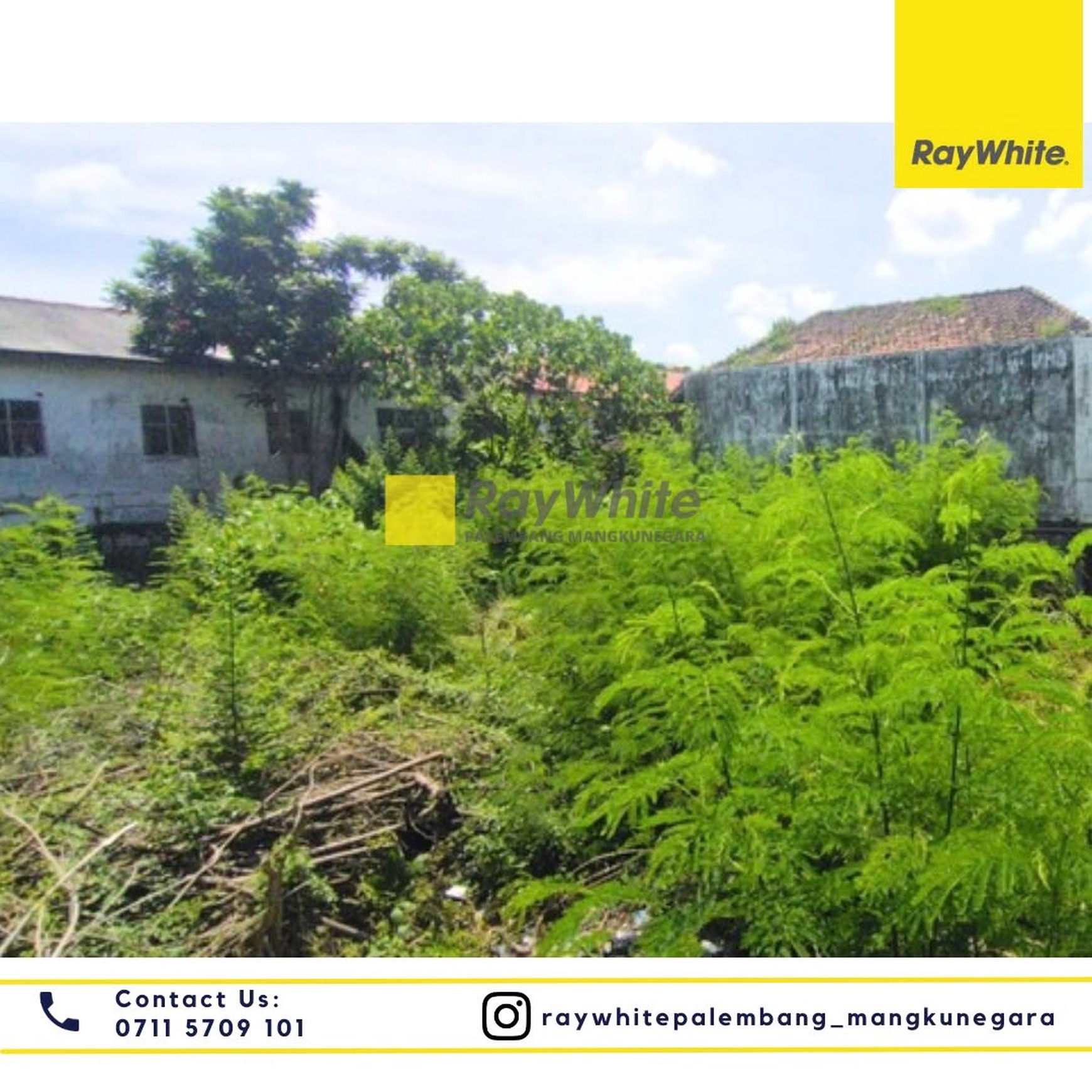 Dijual Cepat Tanah tengah Kota Palembang di Jl Joko Talang Semut