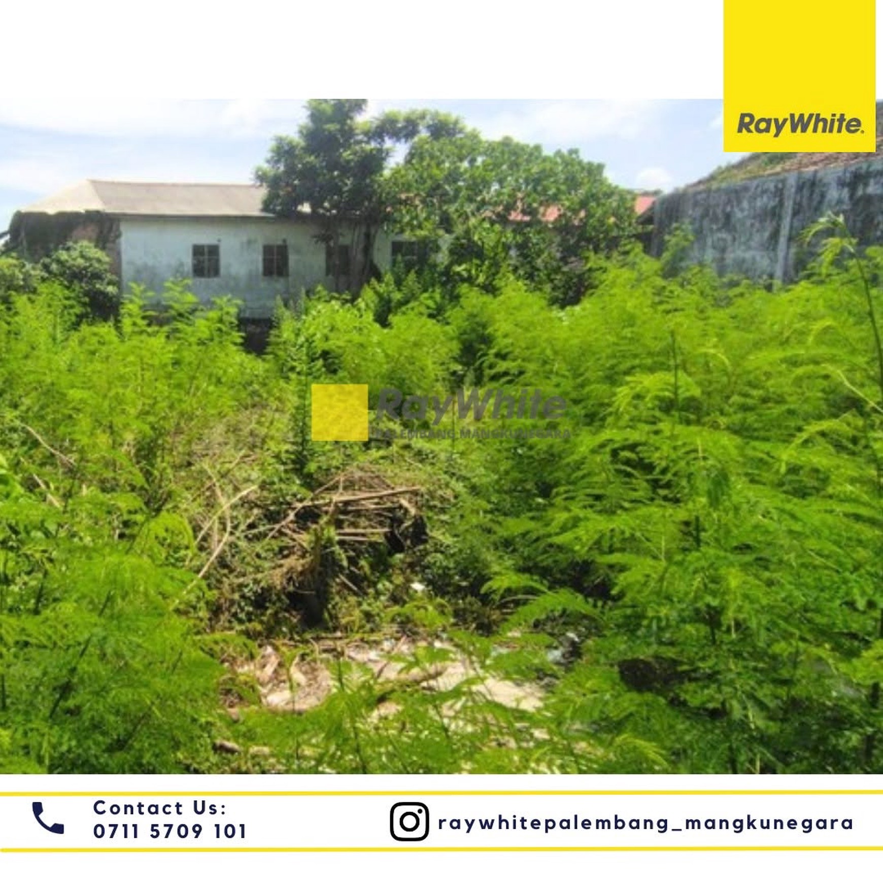 Dijual Cepat Tanah tengah Kota Palembang di Jl Joko Talang Semut