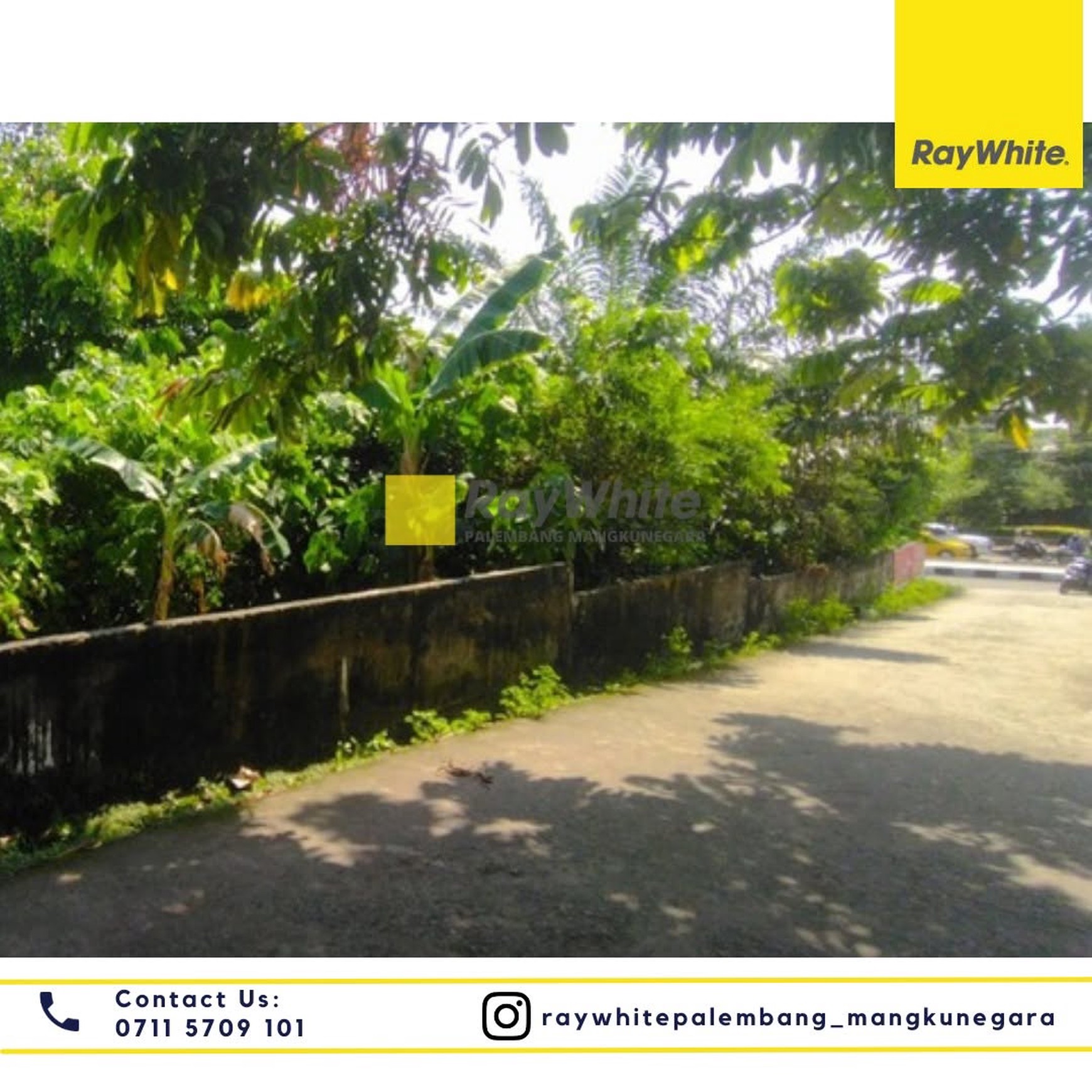 Dijual Cepat Tanah strategis di pusat Kota Palembang di Jl Demang Lebar Daun
