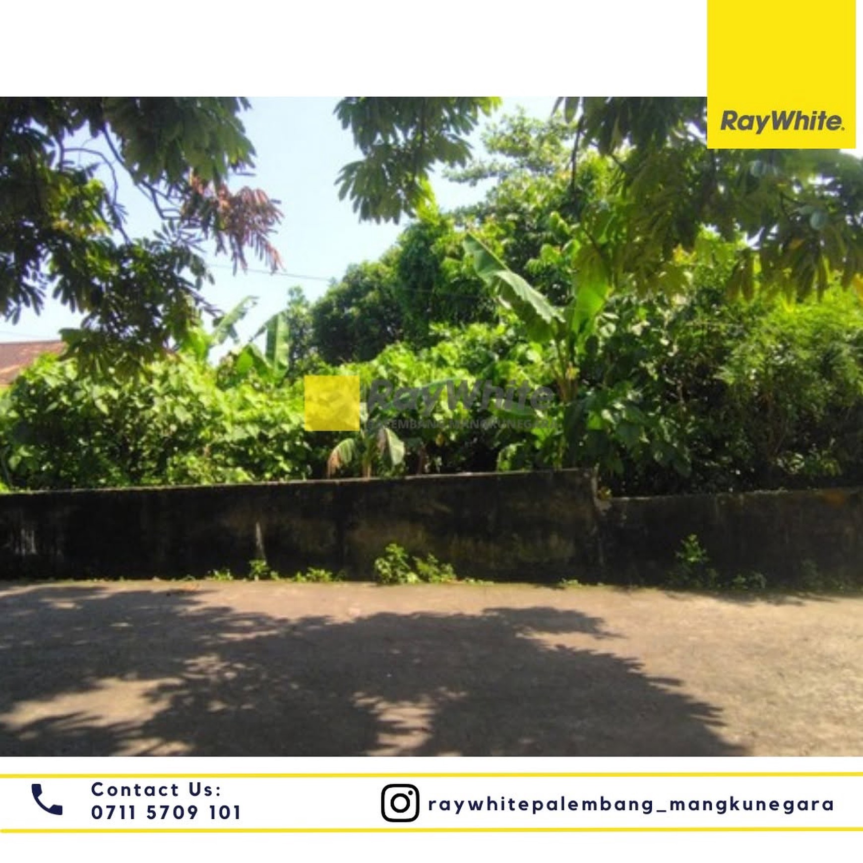 Dijual Cepat Tanah strategis di pusat Kota Palembang di Jl Demang Lebar Daun