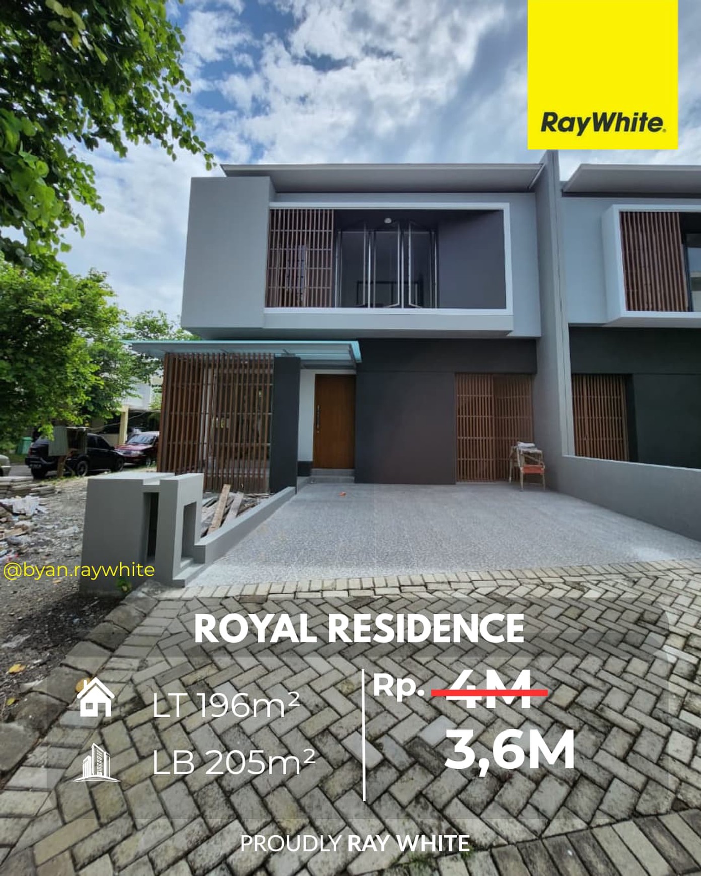 DIJUAL RUMAH BARU MODERN DESIGN - ROYAL RESIDENCE (HOOK)