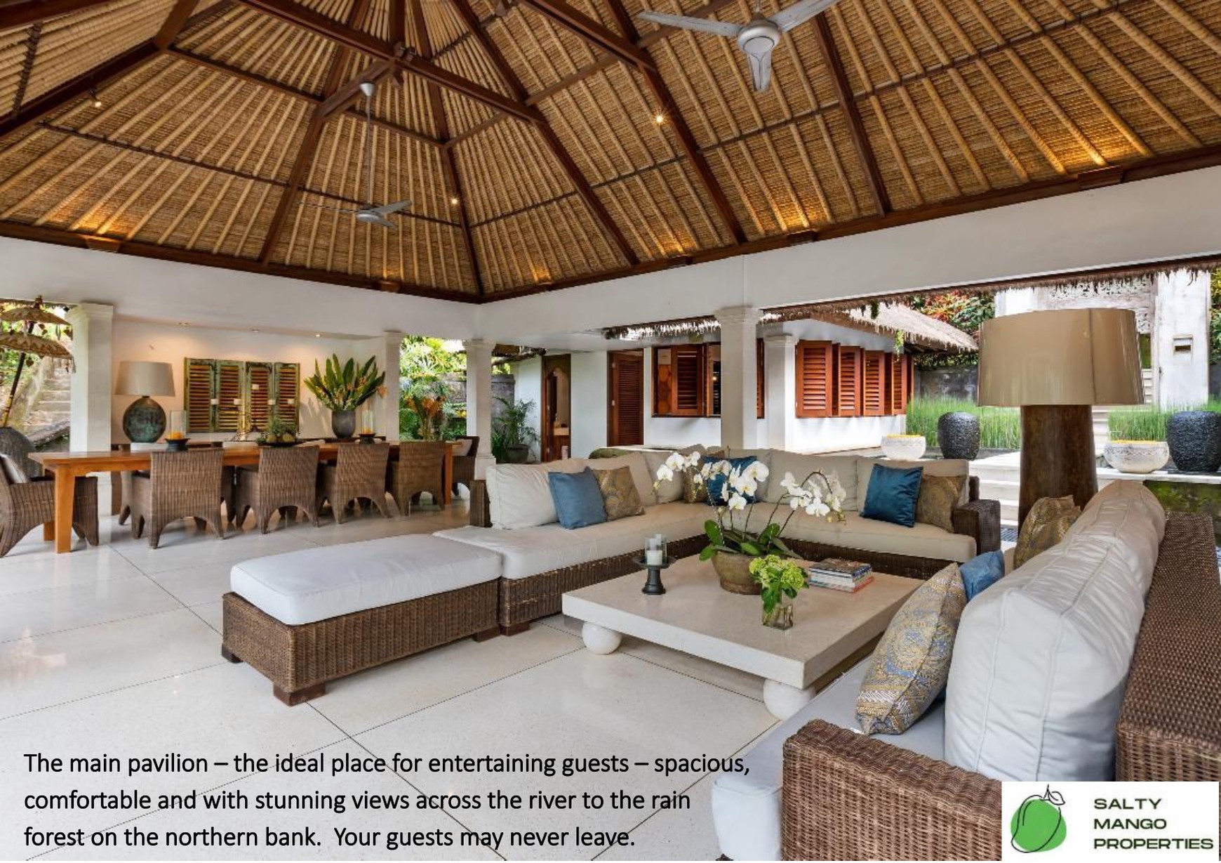Freehold - Timeless Luxury Villa Estate Overlooking the River in Cepaka, Bali