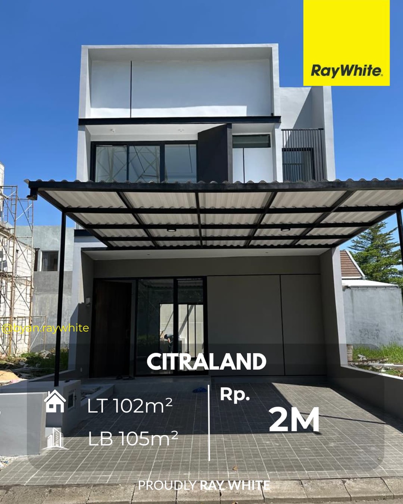 DIJUAL RUMAH MINIMALIS MODERN - CITRALAND THE GREENLAKE