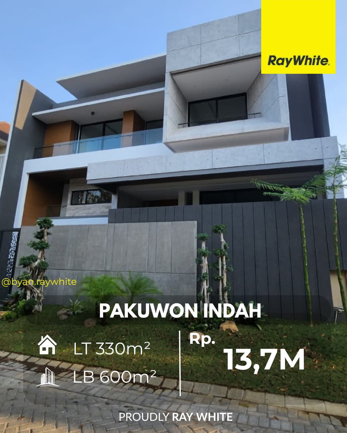 DIJUAL RUMAH BARU MINIMALIS DESIGN - PAKUWON INDAH