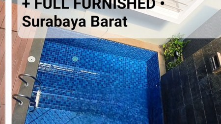 Disewakan Rumah Pakuwon Indah Surabaya Private Pool Plus Full Furnished Dekat Graha Family, Bukit Darmo Golf, Dian Istana, Citraland, Pakuwon Mall