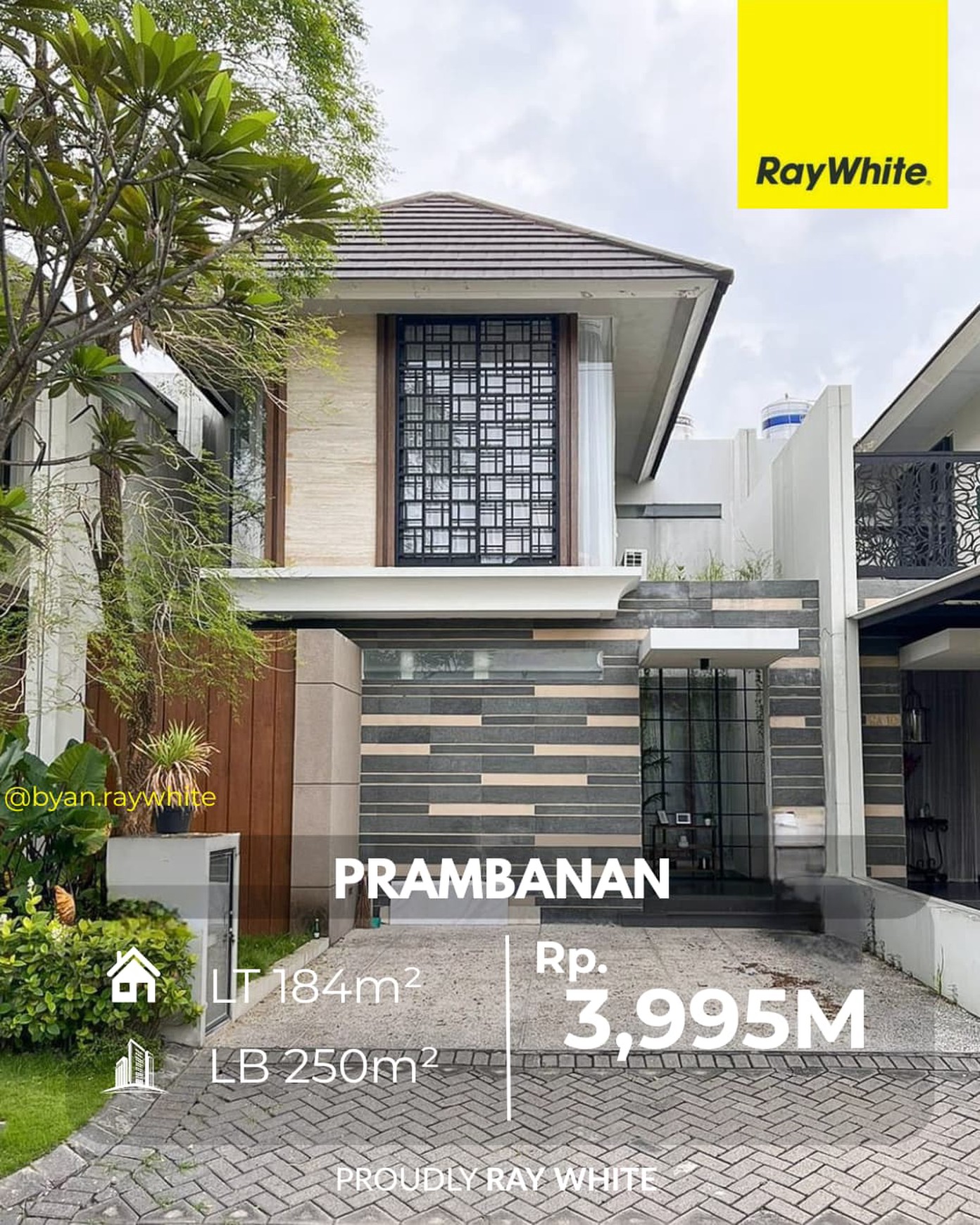DIJUAL RUMAH SEMI FURNISHED MODERN - PRAMBANAN RESIDENCE