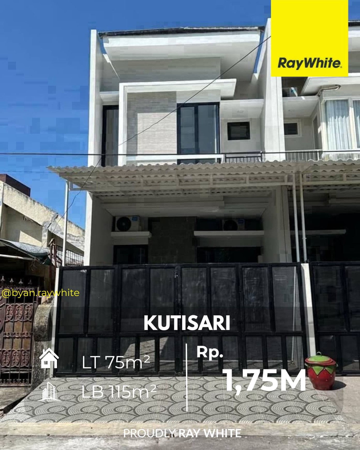 DIJUAL RUMAH MODERN DESIGN - KUTISARI