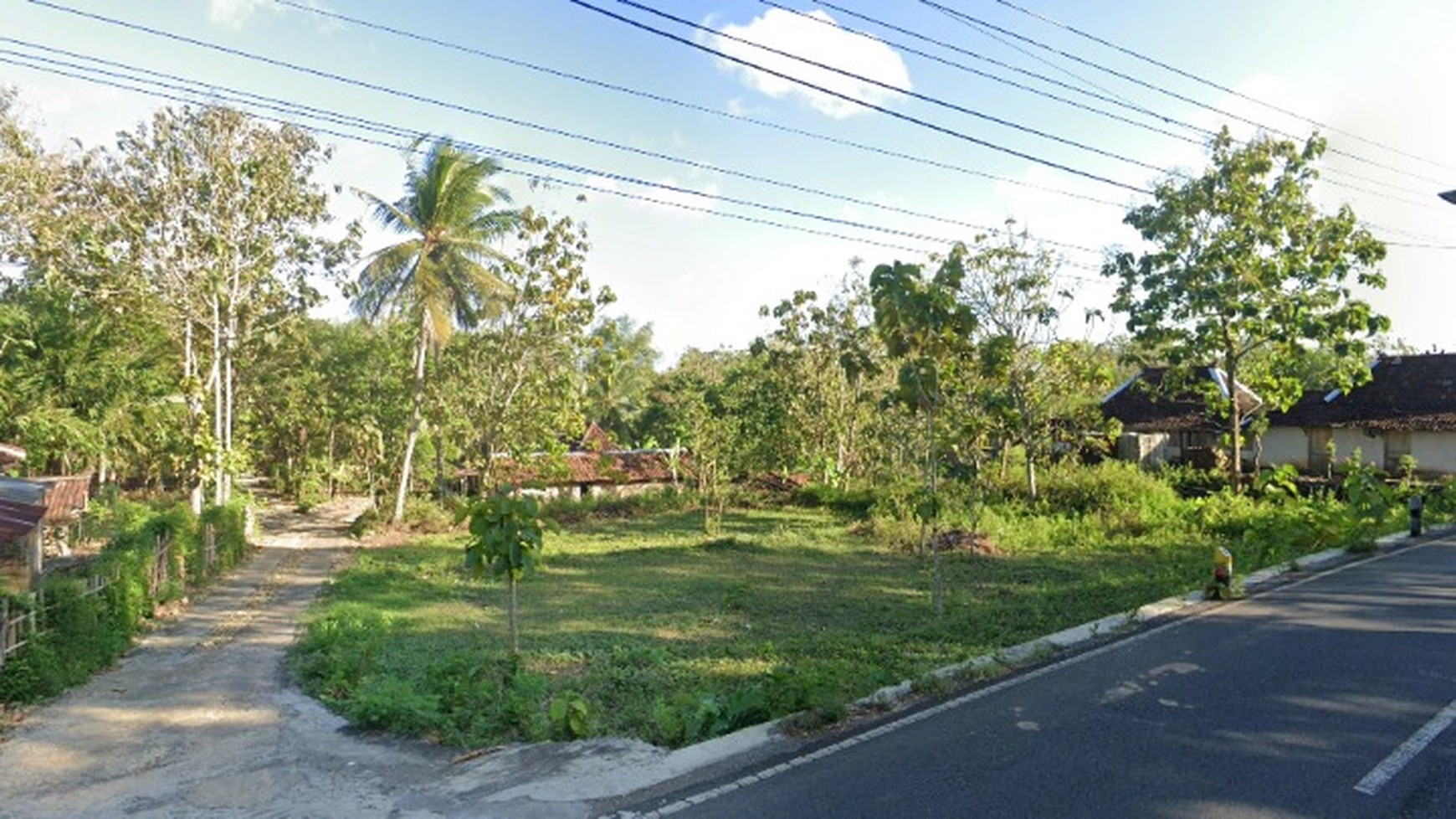 Tanah Pekarangan Luas 400 Meter Persegi dekat Jalan Baron KM 8, Wonosari Gunung Kidul