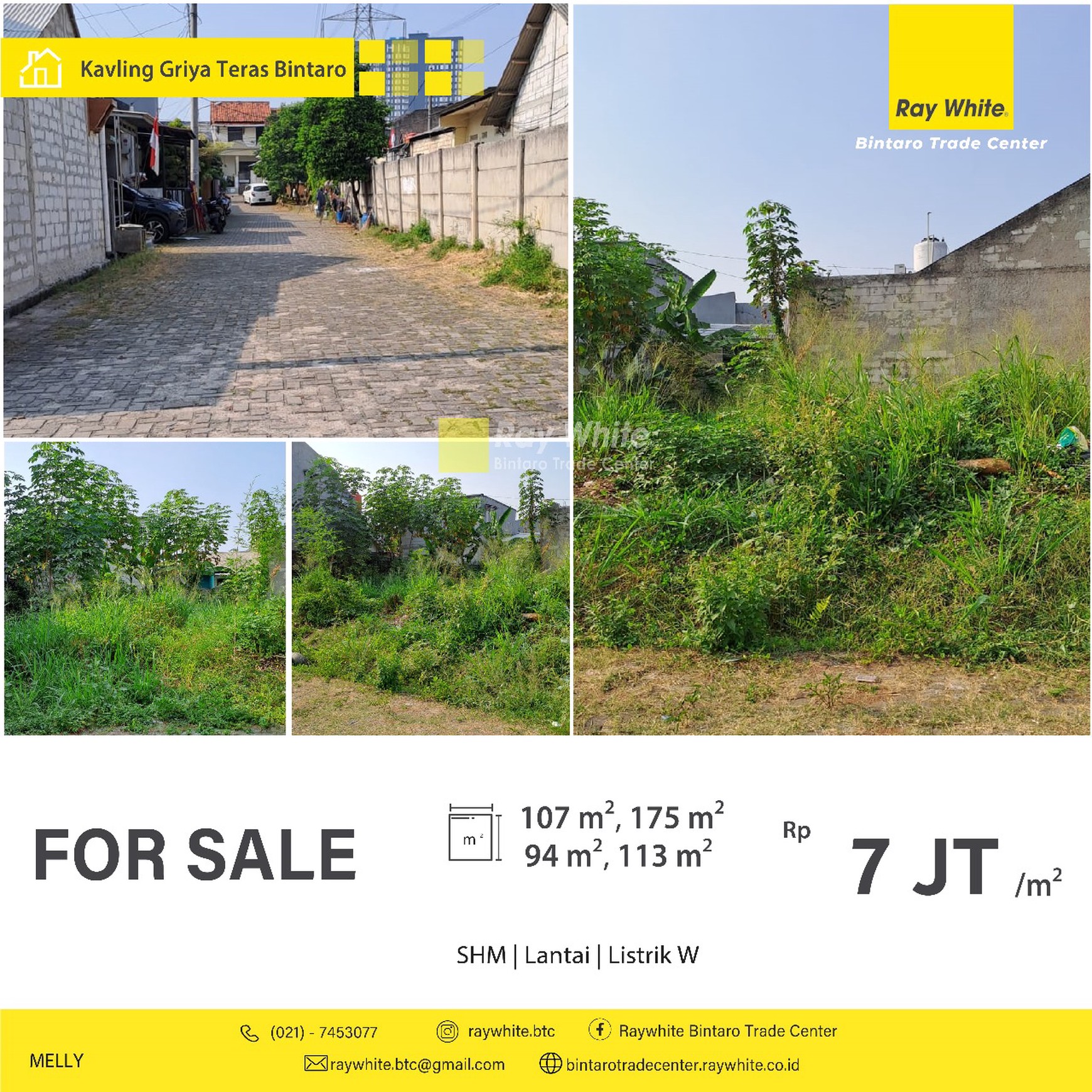 Kavling Siap Bangun dalam Cluster dan Lokasi Strategis @Griya Teras Bintaro, Ciputat