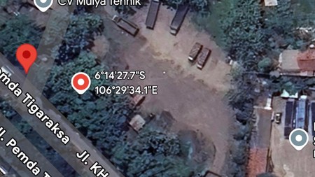 Tanah kosong di daerah Tigaraksa dekat kantor kecamatan Cikupa