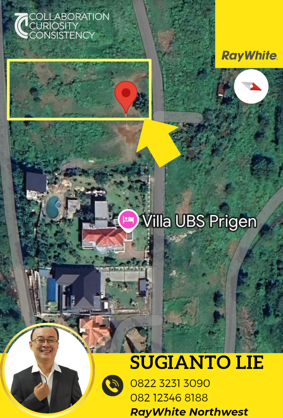 Tanah Komplek Villa Duta Garden Lokasi Prime dekat Villa UBS