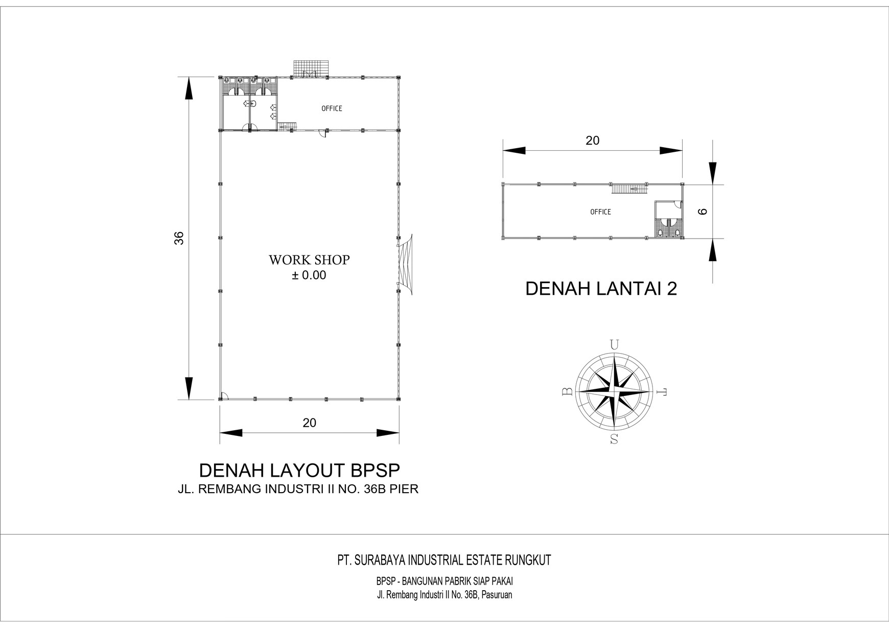 Disewakan Gudang/Pabrik Kawasan Industri PIER Pasuruan