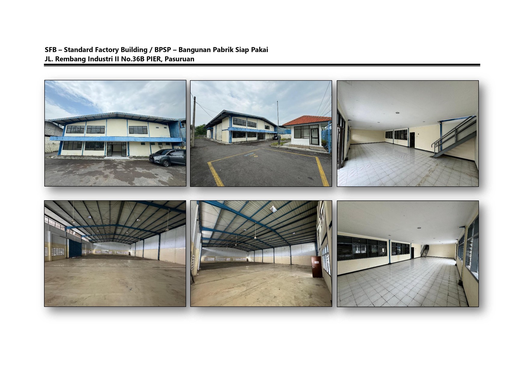 Disewakan Gudang/Pabrik Kawasan Industri PIER Pasuruan