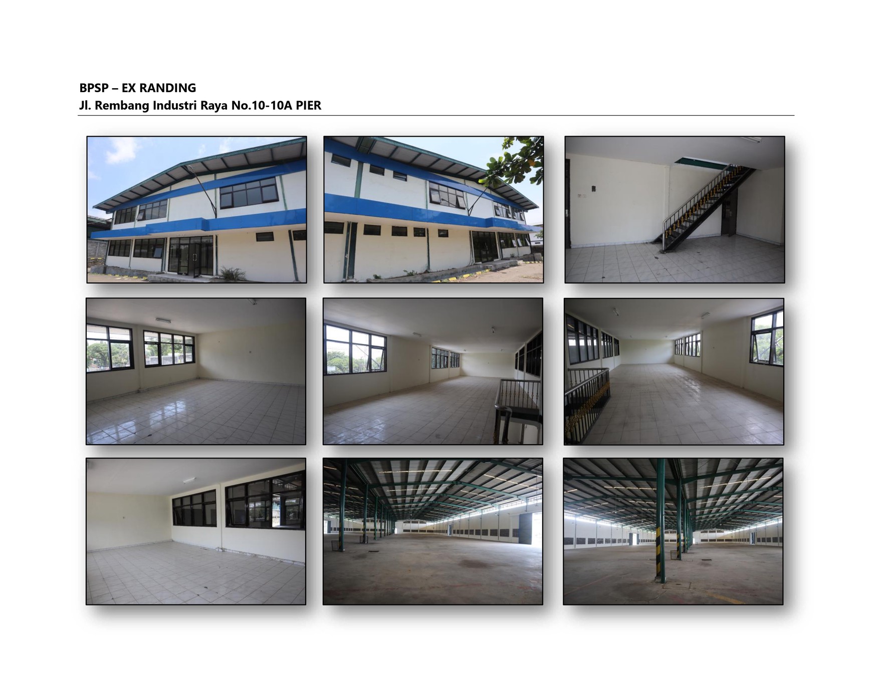Disewakan Gudang/Pabrik Kawasan Industri PIER Pasuruan