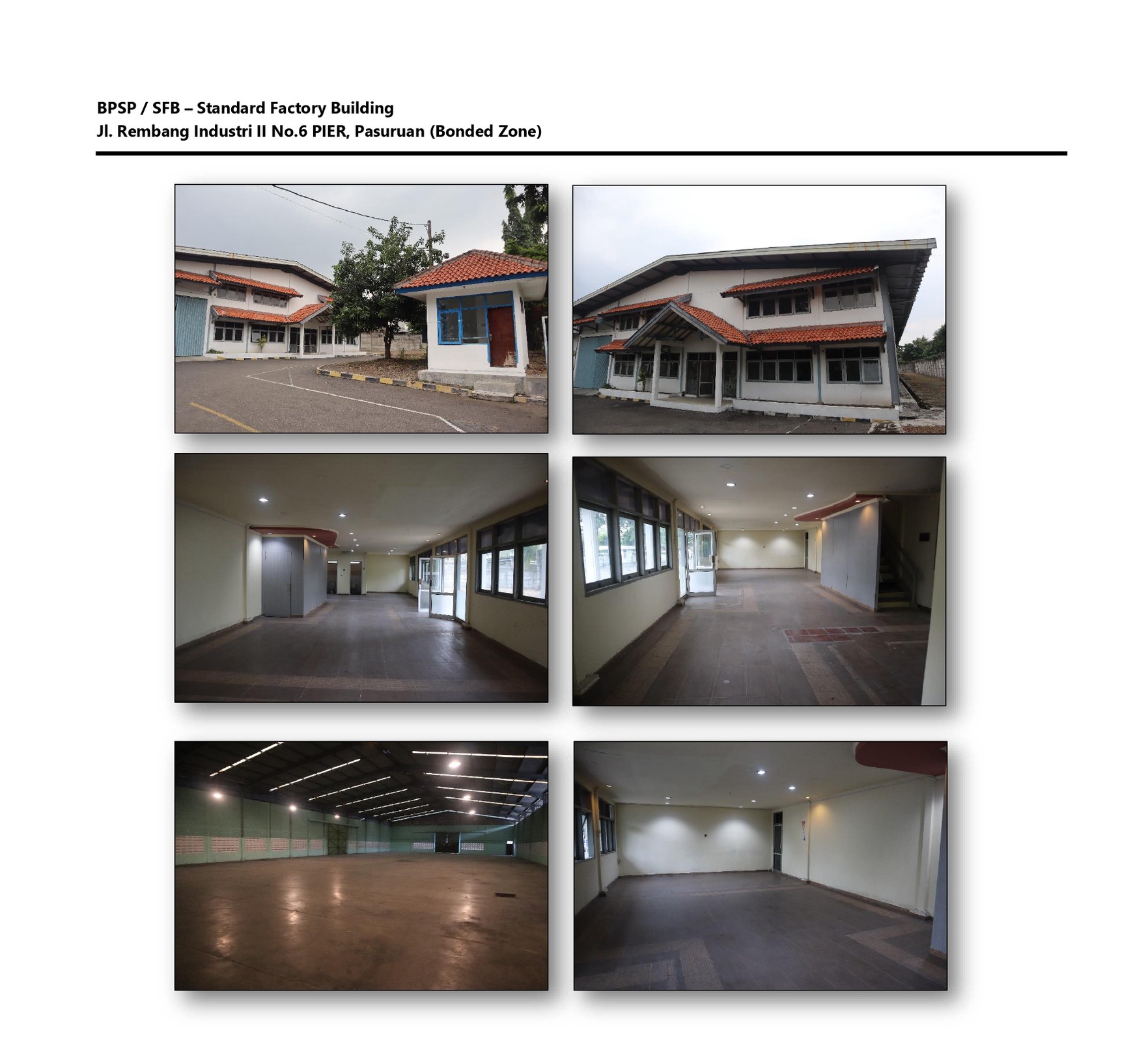 Disewakan Gudang/Pabrik Kawasan Industri PIER Pasuruan
