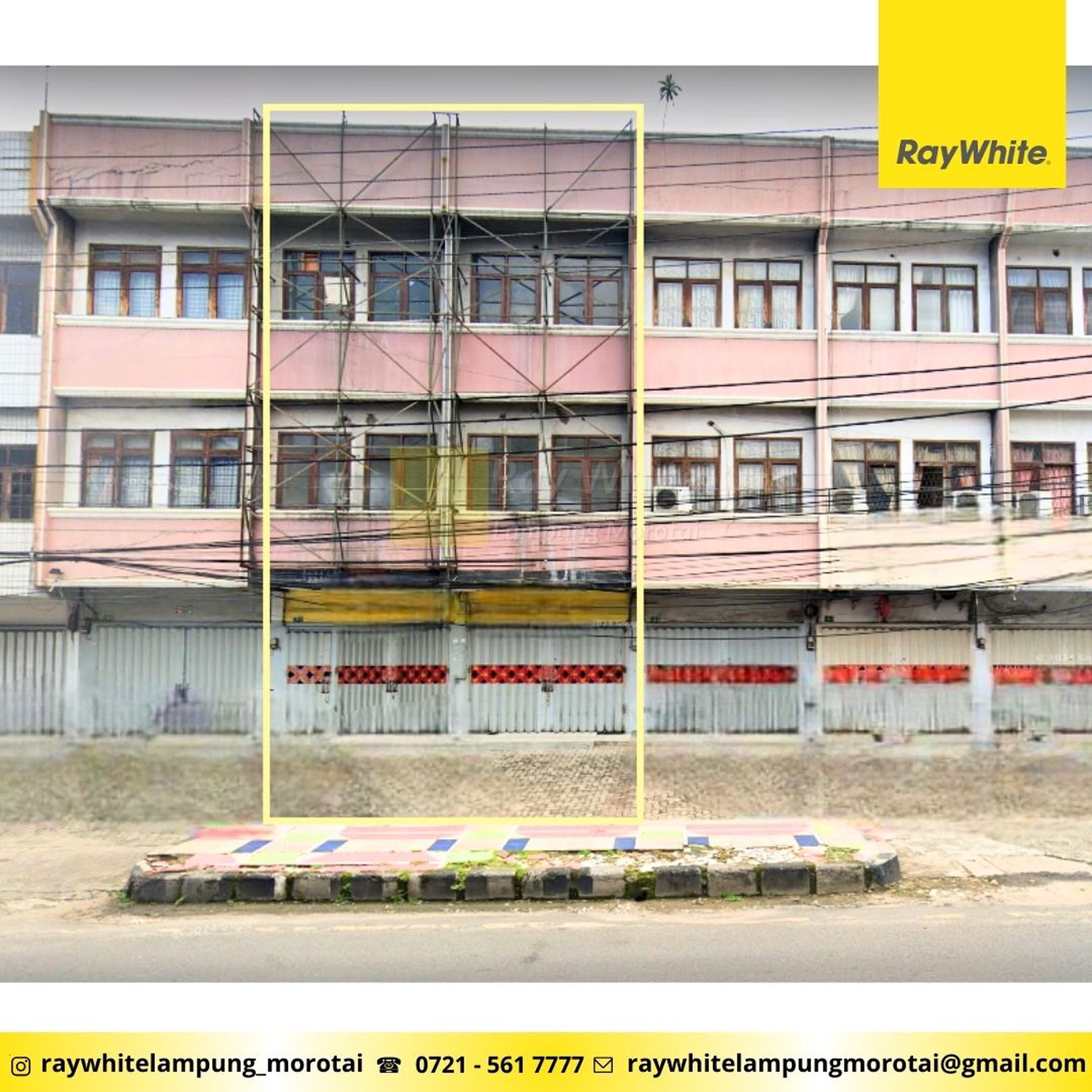 Disewakan Ruko 2 pintu pusat kota bandarlampung