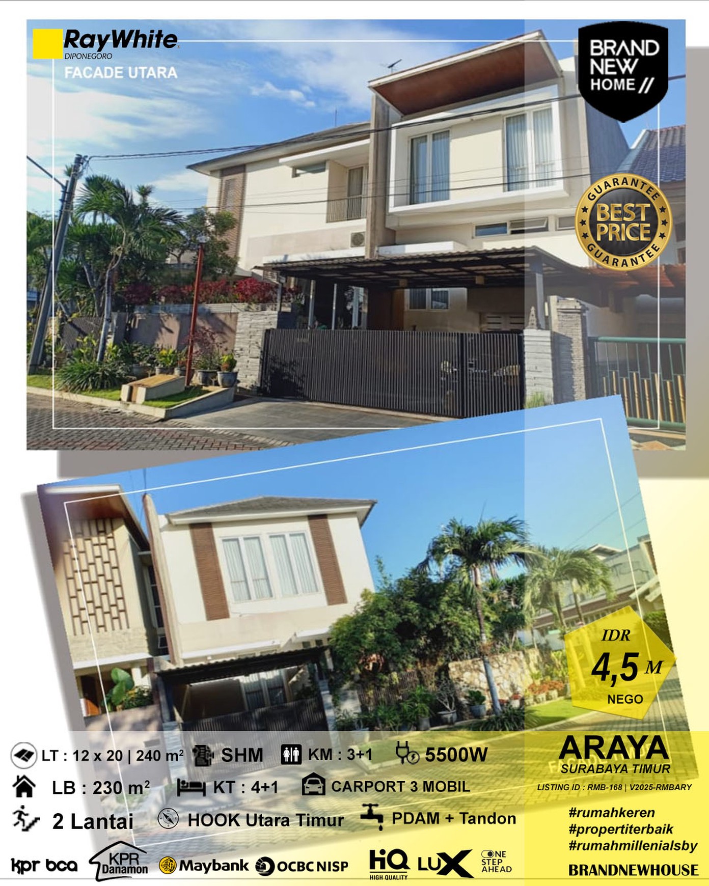 DIJUAL RUMAH MEWAH ARAYA GALAXY BUMI PERMAI