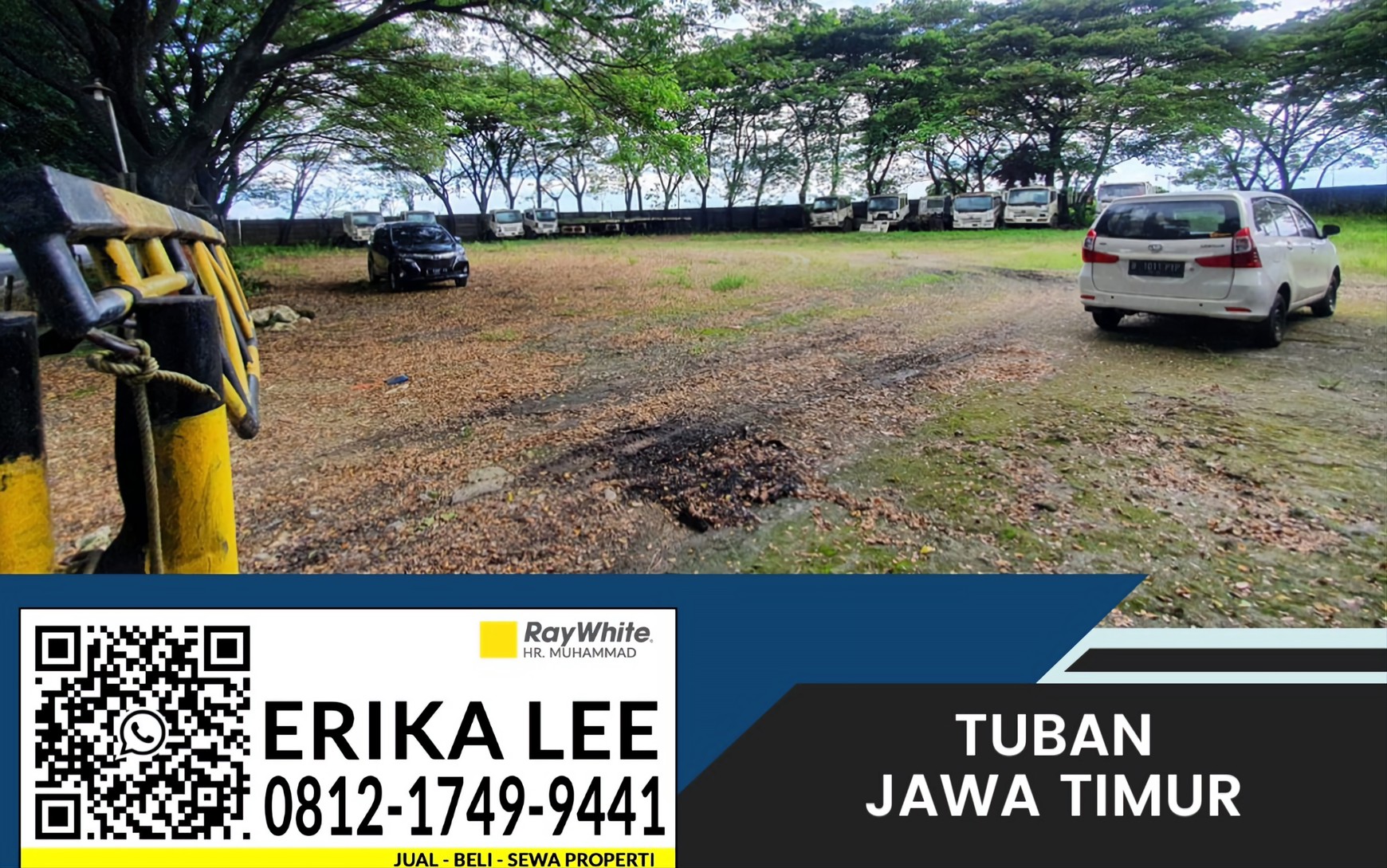 Murah Tanah Padat Harga Rp 1,7 M utk Pool Truk Di Raya Tuban Babat
