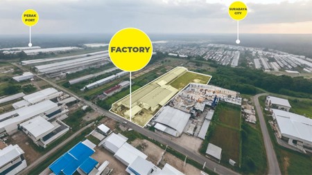 Disewakan Cepat! Gudang / Pabrik kawasan Industri Surabaya
