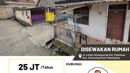Rumah Disewakan dekat UIN Palembang