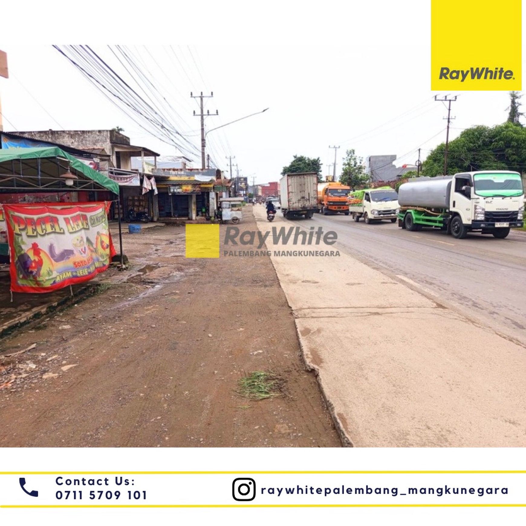 Tanah dan Bangunan disewakan dekat kantor camat Talang Kelapa