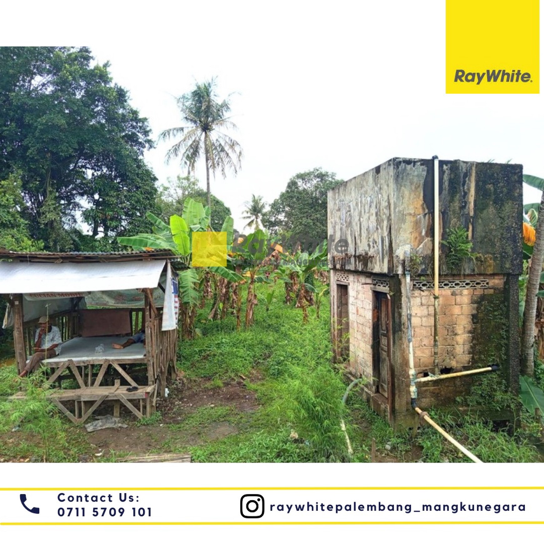 Tanah dan Bangunan disewakan dekat kantor camat Talang Kelapa