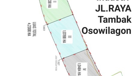 Disewakan 6 Ha Tanah Industri Nol Jalan Raya Tambak Osowilangun Romokalisari Benowo Dekat Pelabuhan Internasional Teluk Lamong, Margomulyo - Boleh Disewa 1 Hektaran - Akses Truk Kontainer - Cocok Buat