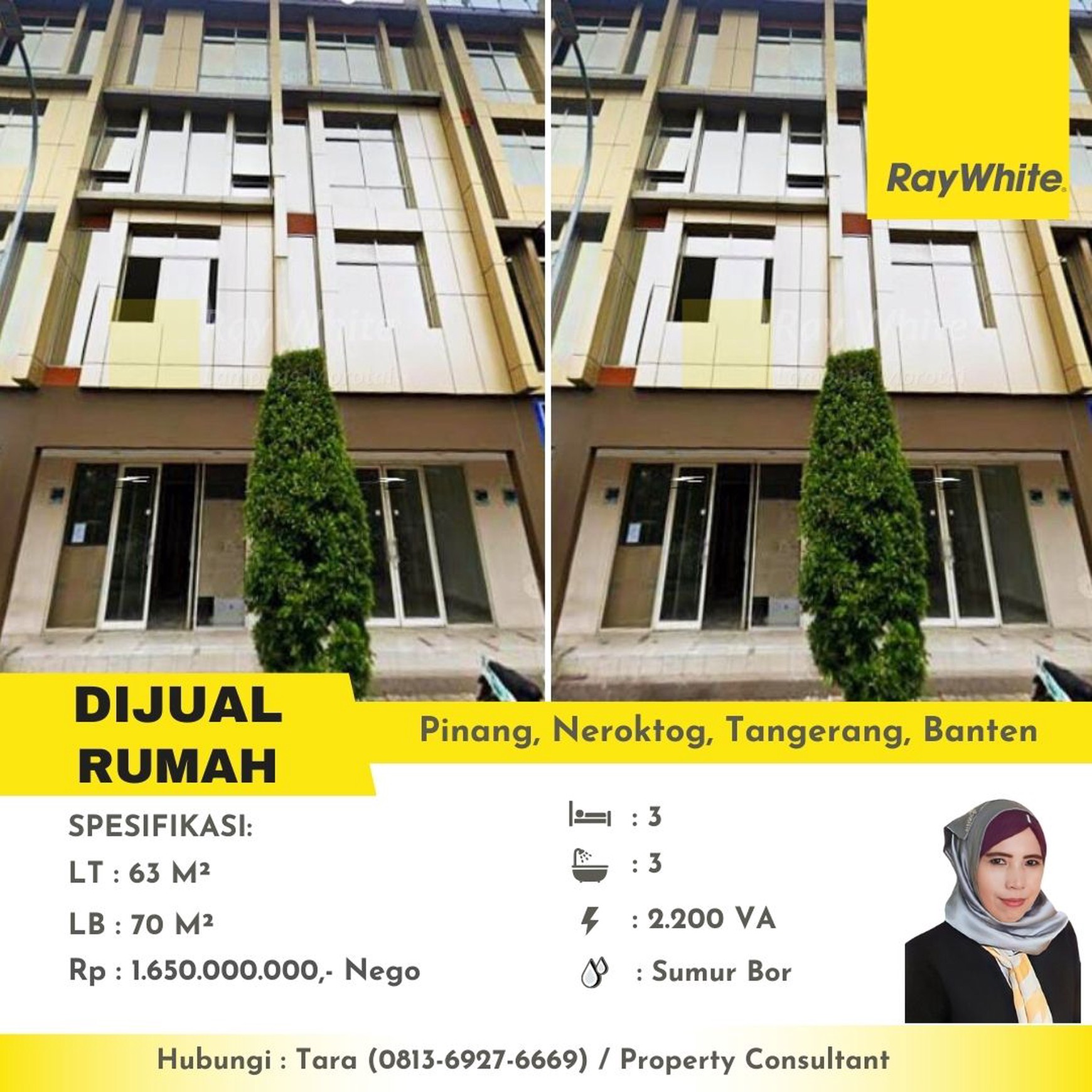 dijual rumah pinang,nerogtog tangerang banten